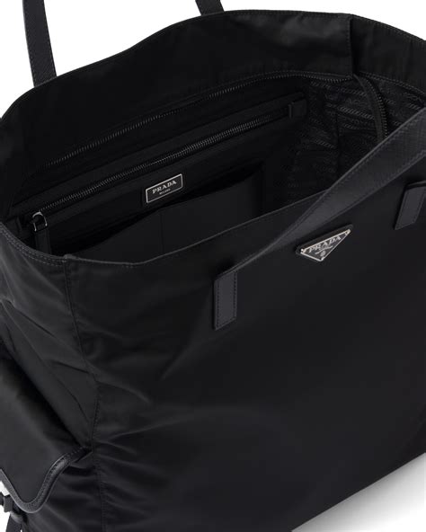 prada nylon laptop bag|prada nylon shopper tote.